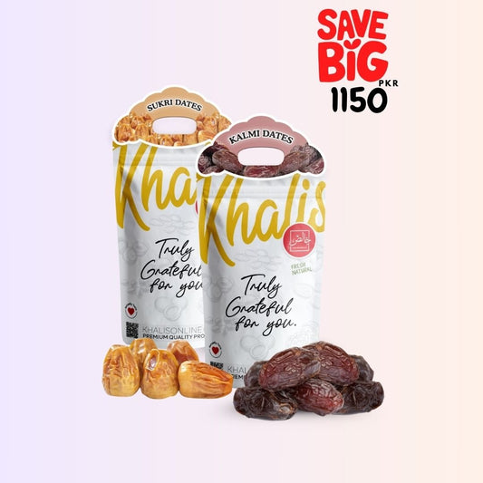 Premium Dates - Kalmi + Sukri 500g Each - Khalis Online