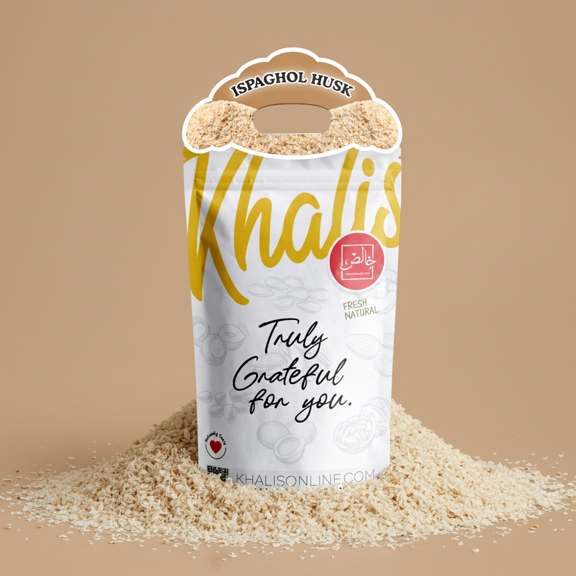 Ispaghol Husk for Natural Fiber Support